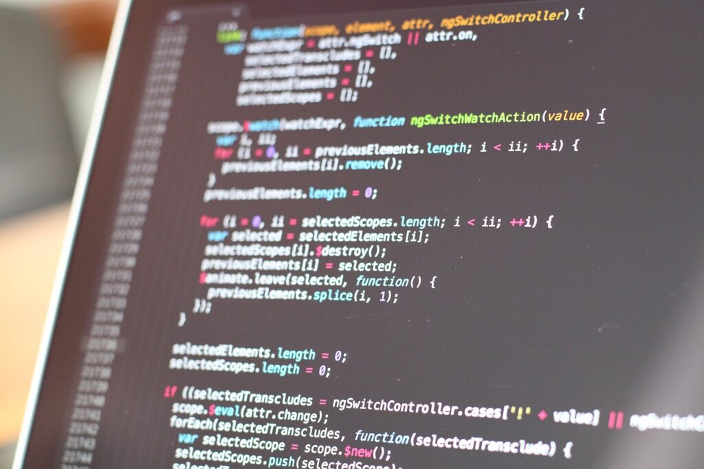 Programmieren Stockfoto